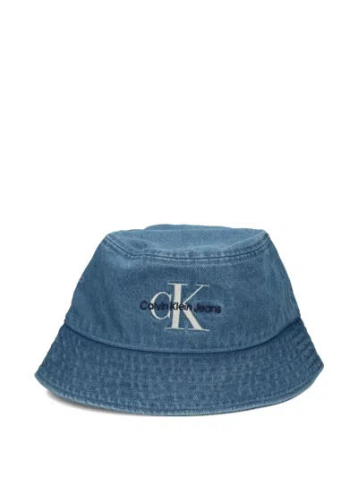 Calvin Klein Jeans Est.1978 Denim Bucket Hat In Yellow