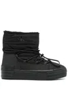 Calvin Klein Jeans Est.1978 Drawstring Platform Ankle Boots In Black
