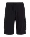 Calvin Klein Jeans Est.1978 Drawstring-waist Cargo Shorts In Black