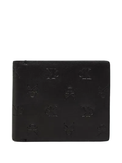 Calvin Klein Jeans Est.1978 Embossed-logo Leather Wallet In Pink