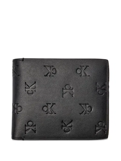 Calvin Klein Jeans Est.1978 Embossed-logo Wallet In Black
