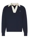 Calvin Klein Jeans Est.1978 Embroidered-logo Sweater In Blue