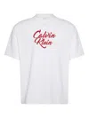 Calvin Klein Jeans Est.1978 Embroidered Short-sleeved T-shirt In White