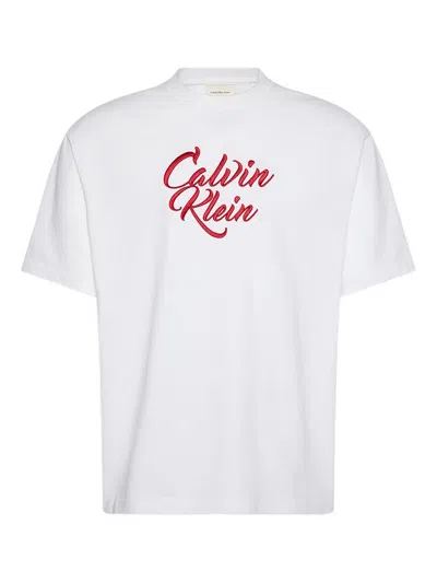 CALVIN KLEIN JEANS EST.1978 EMBROIDERED SHORT-SLEEVED T-SHIRT