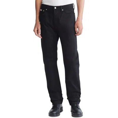 Calvin Klein Jeans Est.1978 Forever Black A Mens Pocket Denim Straight Leg Pants