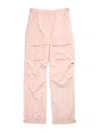 Calvin Klein Jeans Est.1978 Girl's Tech Nylon Cargo Pants In Pink
