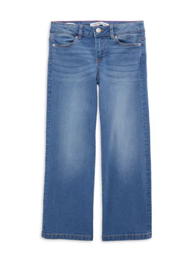 Calvin Klein Jeans Est.1978 Kids' Girl's Wide Leg Jeans In Laguna Blue