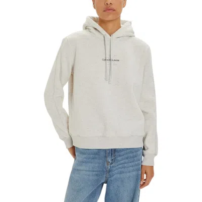 Calvin Klein Jeans Est.1978 Gray Cotton Sweater In Grey