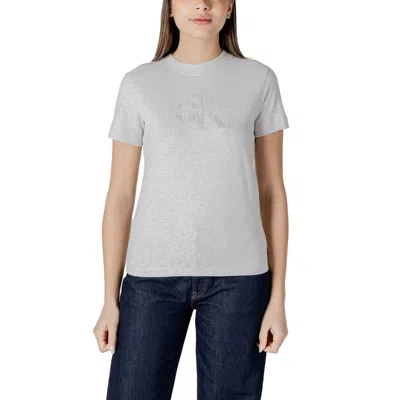 Calvin Klein Jeans Est.1978 Cotton Tops & Women's T-shirt In Grey