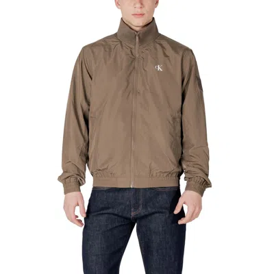 Calvin Klein Jeans Est.1978 Green Polyamide Jackets & Coat In Brown