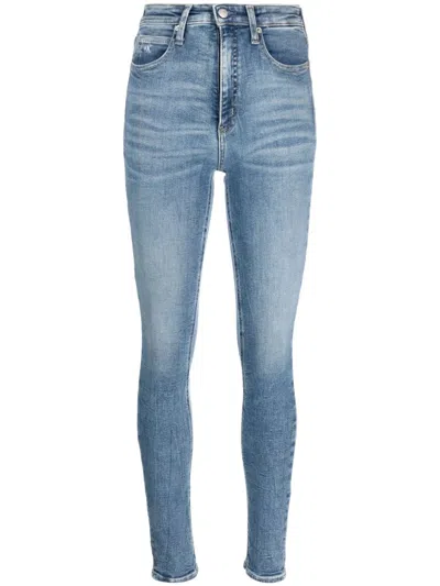 Calvin Klein Jeans Est.1978 High-waisted Skinny Jeans In Blue