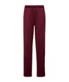 Calvin Klein Jeans Est.1978 High Shine French Terry Track Pants In Burgundy