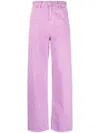 Calvin Klein Jeans Est.1978 High-waisted Wide-leg Jeans In Purple