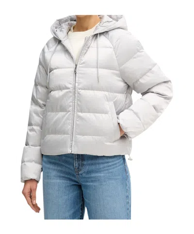 Calvin Klein Jeans Est.1978 Hooded Cotton-padded Jacket In White