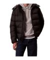 Calvin Klein Jeans Est.1978 Hooded Down Puffer Jacket In Black