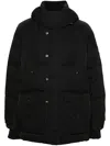 Calvin Klein Jeans Est.1978 Hooded Padded Jacket In Black