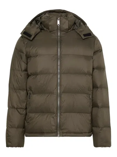 Calvin Klein Jeans Est.1978 Hooded Zip Jacket In Green