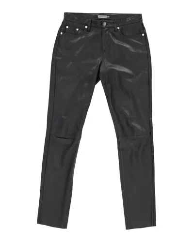 Calvin Klein Jeans Est.1978 In Black Lambskin Leather