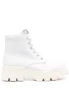 Calvin Klein Jeans Est.1978 Lace-up Ankle Boots In Weiss