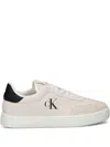 Calvin Klein Jeans Est.1978 Lace-up Suede Sneakers In White