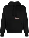 Calvin Klein Jeans Est.1978 Layered Address Hwk Drawstring Hoodie In Black
