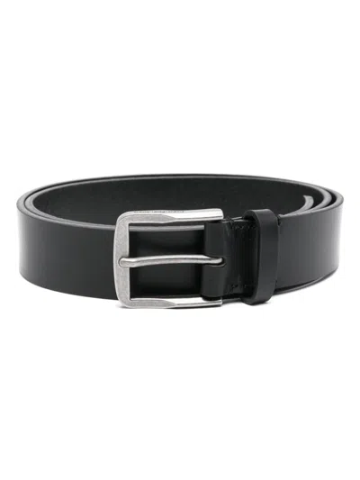 Calvin Klein Jeans Est.1978 Leather Belt In Black