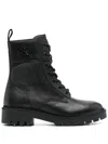 Calvin Klein Jeans Est.1978 Leather Boots In Black