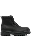 Calvin Klein Jeans Est.1978 Leather Boots In Black