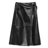 Calvin Klein Jeans Est.1978 Leather Skirt In Black