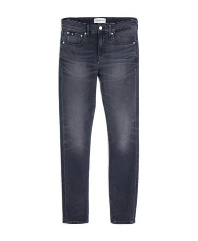 Calvin Klein Jeans Est.1978 Logo Denim Trousers In Black