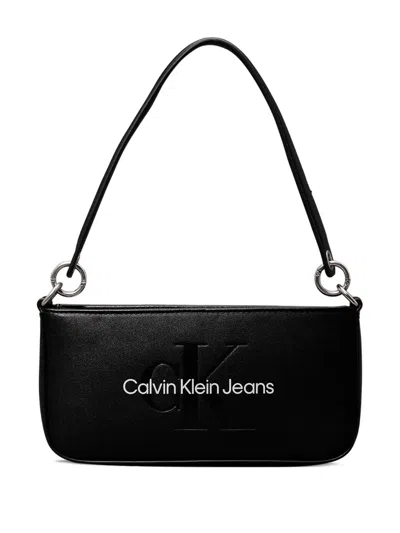 Calvin Klein Jeans Est.1978 Logo-embossed Leather Shoulder Bag