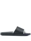 Calvin Klein Jeans Est.1978 Logo-embossed Slides In Blue