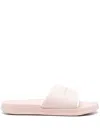 Calvin Klein Jeans Est.1978 Logo-embossed Layered Slides In Pink