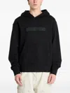 Calvin Klein Jeans Est.1978 Logo-embroidered Hoodie In Black