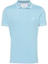 Calvin Klein Jeans Est.1978 Pikee-poloshirt Mit Logo-stickerei In Blau