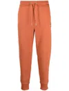 Calvin Klein Jeans Est.1978 Logo-embroidered Track Pants In Orange
