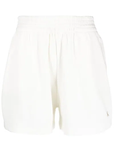 Calvin Klein Jeans Est.1978 Logo-embroidered Waffle Shorts In White