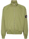 Calvin Klein Jeans Est.1978 Logo-patch Bomber Jacket In Green