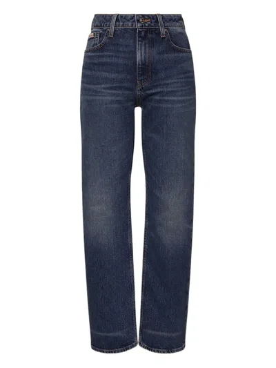 Calvin Klein Jeans Est.1978 Logo-patch Jeans In Blue