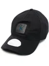 Calvin Klein Jeans Est.1978 Logo-patch Organic Cotton Cap In Black