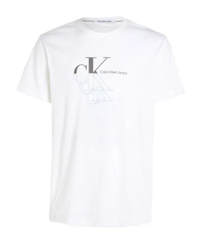 Calvin Klein Jeans Est.1978 Logo-print Cotton T-shirt In White