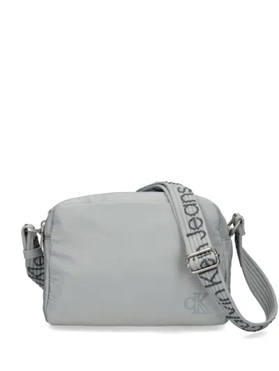 Calvin Klein Jeans Est.1978 Logo-print Crossbody Bag In Grey