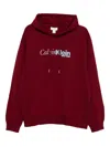 Calvin Klein Jeans Est.1978 Logo-print Hoodie In Red