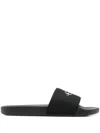Calvin Klein Jeans Est.1978 Logo-print Slides In Black