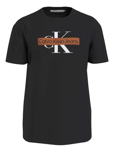 Calvin Klein Jeans Est.1978 Logo-print T-shirt In Black