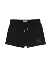 Calvin Klein Jeans Est.1978 Logo-print Track Shorts In Black