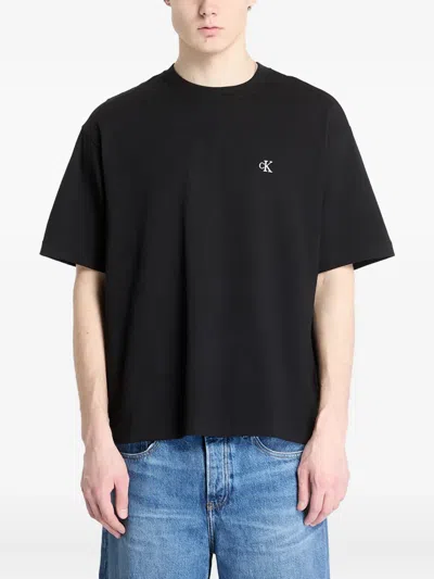Calvin Klein Jeans Est.1978 Logo T-shirt In Black