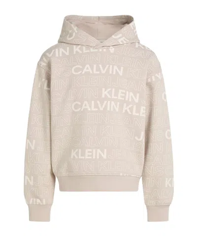 Calvin Klein Jeans Est.1978 Long Sleeve Sweatshirt In Nude