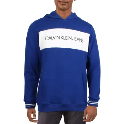Calvin Klein Jeans Est.1978 Mens Logo Cotton Hooded Sweatshirt