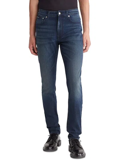Calvin Klein Jeans Est.1978 Mens Stretch Denim Skinny Jeans In Multi
